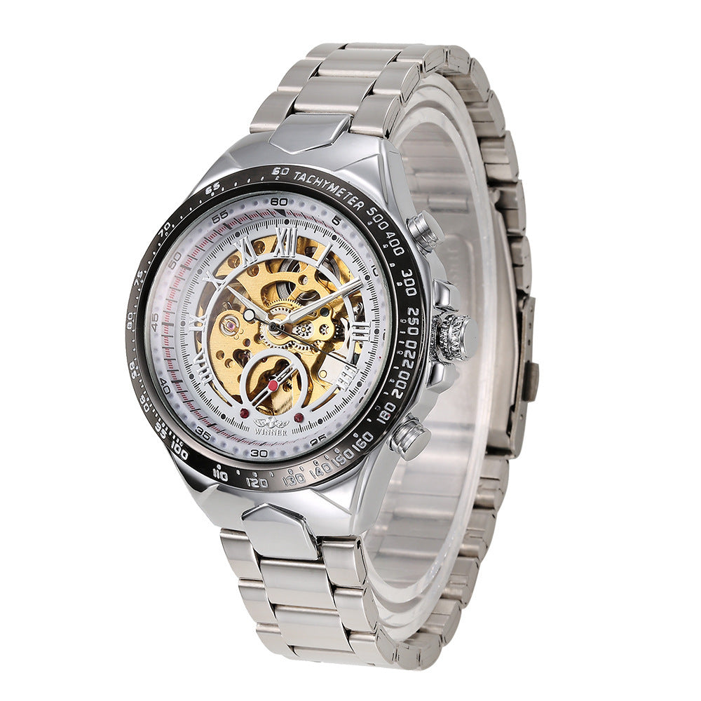 Mens Gold Mechanical Watch