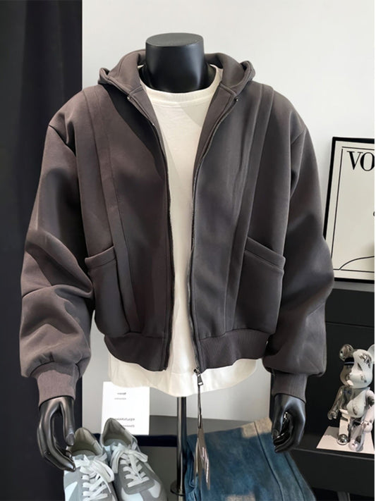 Mens Heavyweight Zip Hoodie Jacket