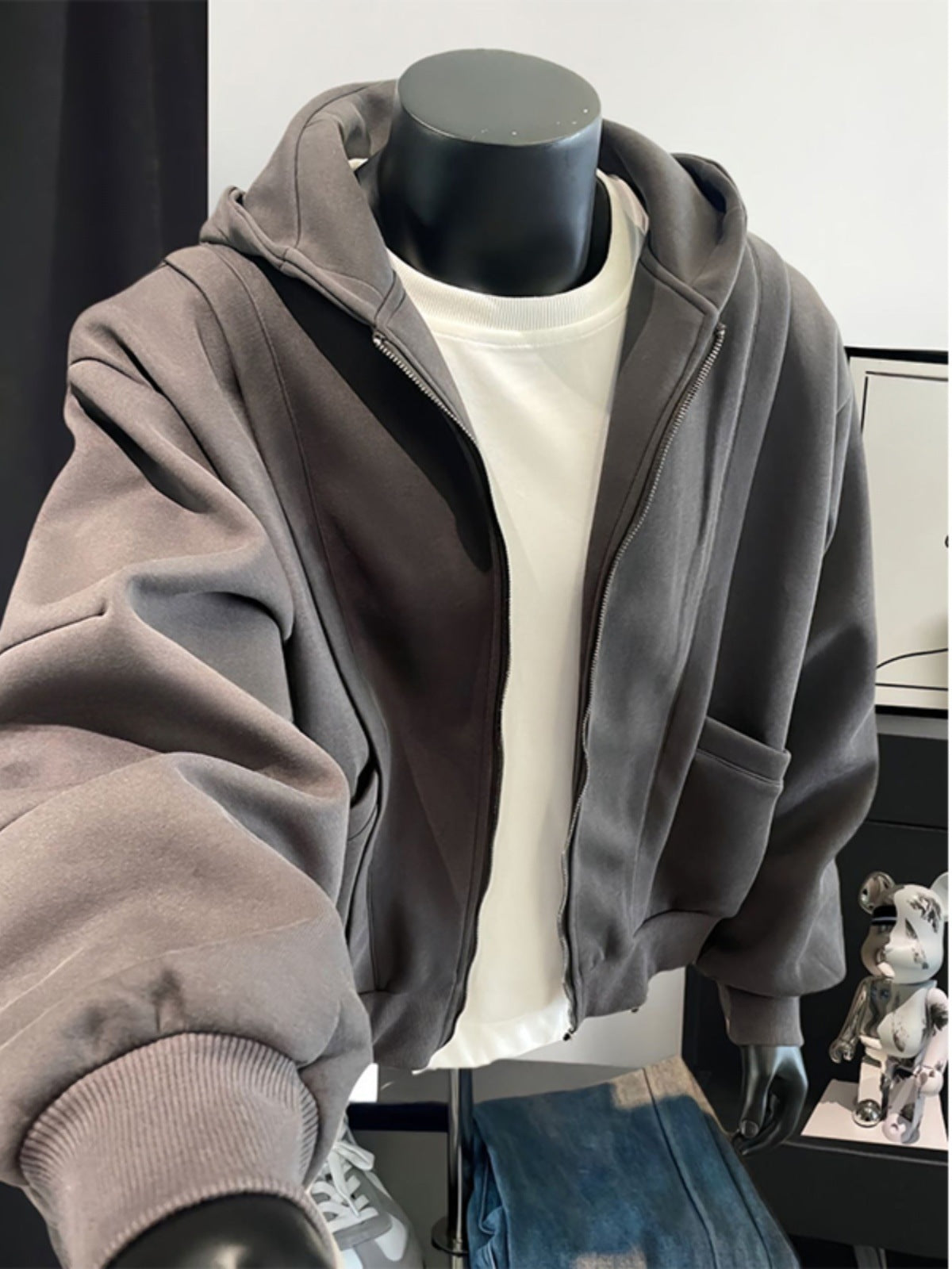 Mens Heavyweight Zip Hoodie Jacket