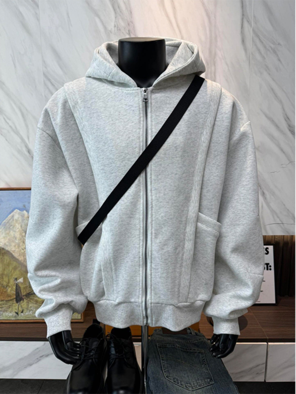 Mens Heavyweight Zip Hoodie Jacket