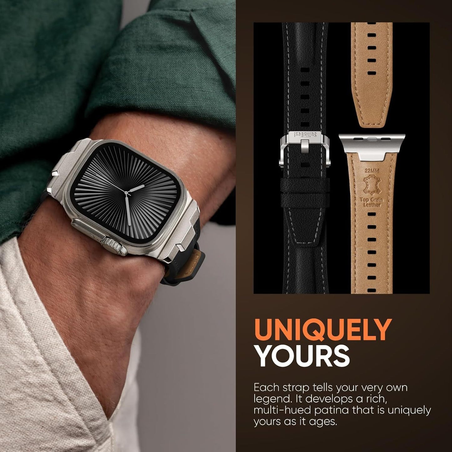 Apple watch leather strap